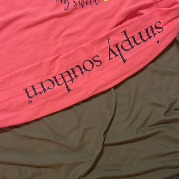 Simply Southern pink long sleeved tshirt size medium - Picture 3 of 4